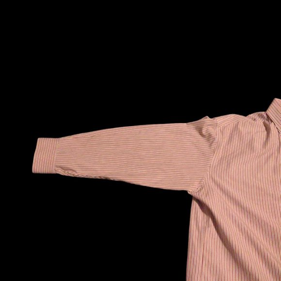 Jos. A. Bank Travelers Collection 16-33 Dress Shirt White/Red/Black Pins… - Picture 3 of 7